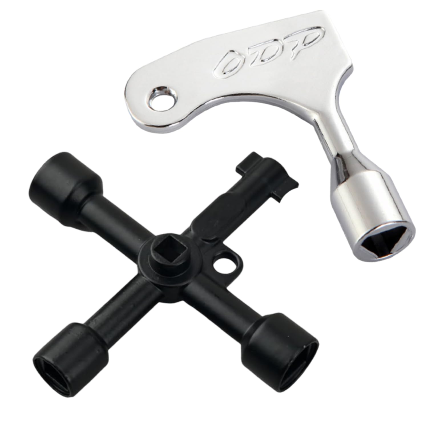 SET Llave Multifuncional 4 Puntas 6 en 1 - Contador de Agua, Armario Eléctrico, Ascensor, Gas, Universal y Maestra Triangular Para Emergencias