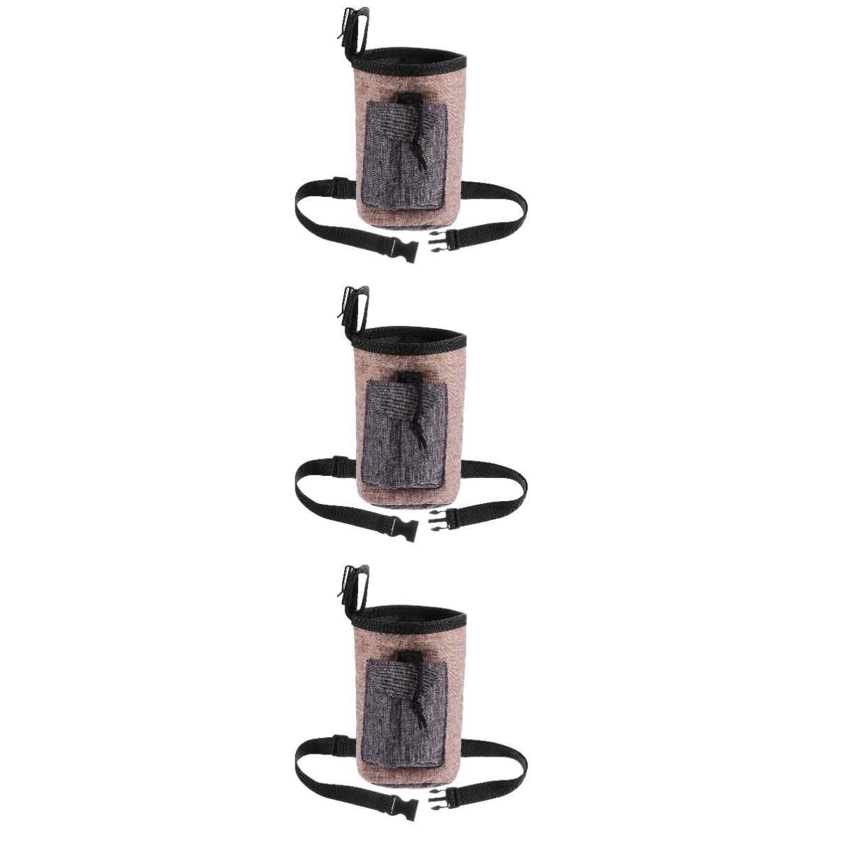 minkissy 3pcs Pet training package doggies treats Dog Treat Bag dog training treat pouch Dog Snack Pouch Bag puppy treat pouch Pet Training Waist Bag treat bags training dog the dog flax