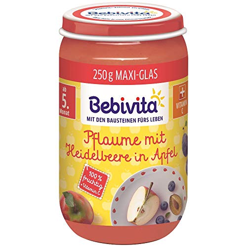 Bebivita Früchte Pflaume mit Heidelbeere in Apfel, 250 g Cover