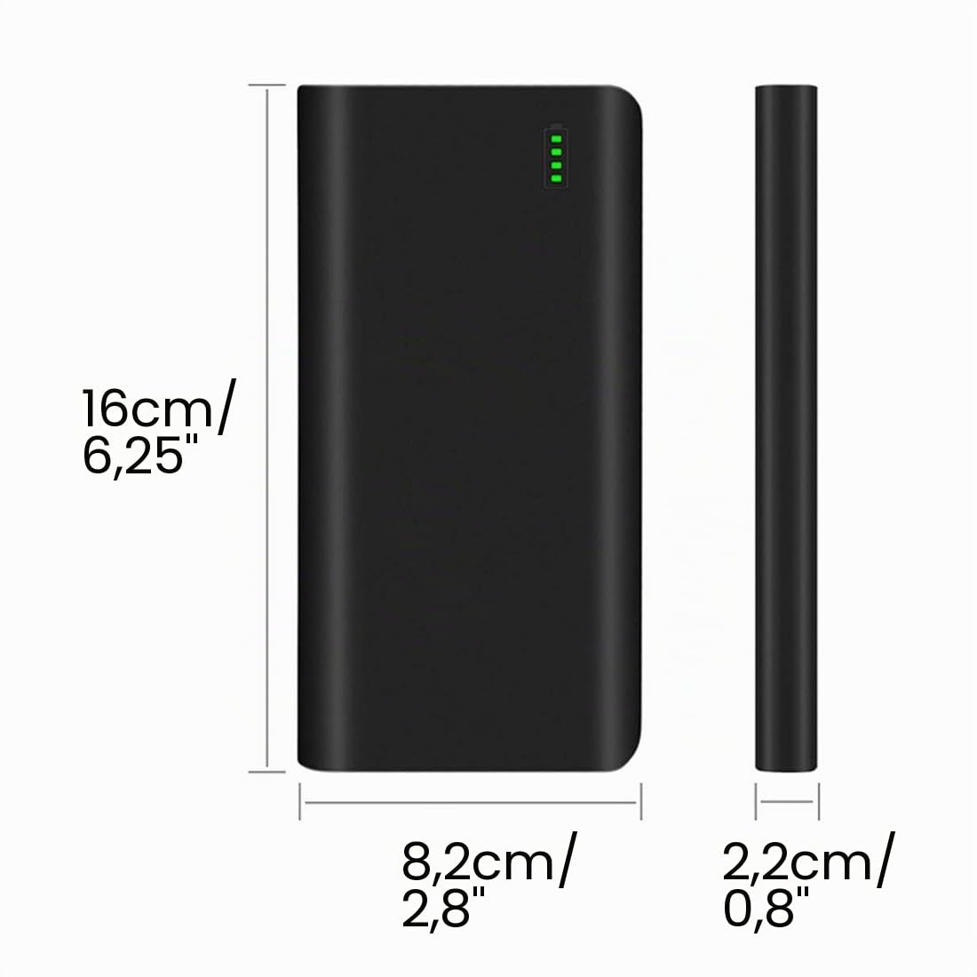 TalentCell Batería de iones de litio de 12 V NB7102, batería recargable de iones de litio de 17500 mAh 64.75 Wh con salida CC 24/19/5V y USB-C 5/9/12/15/20V para laptop, laptop, smartphone, cámara y
