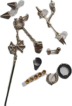 【イロドリオン様】狂蘭メロコのピアスセット イヤリング コスプレ 小道具 衣装 狂蘭メロコのピアスセット イヤリング コスプレ 小道具 衣装