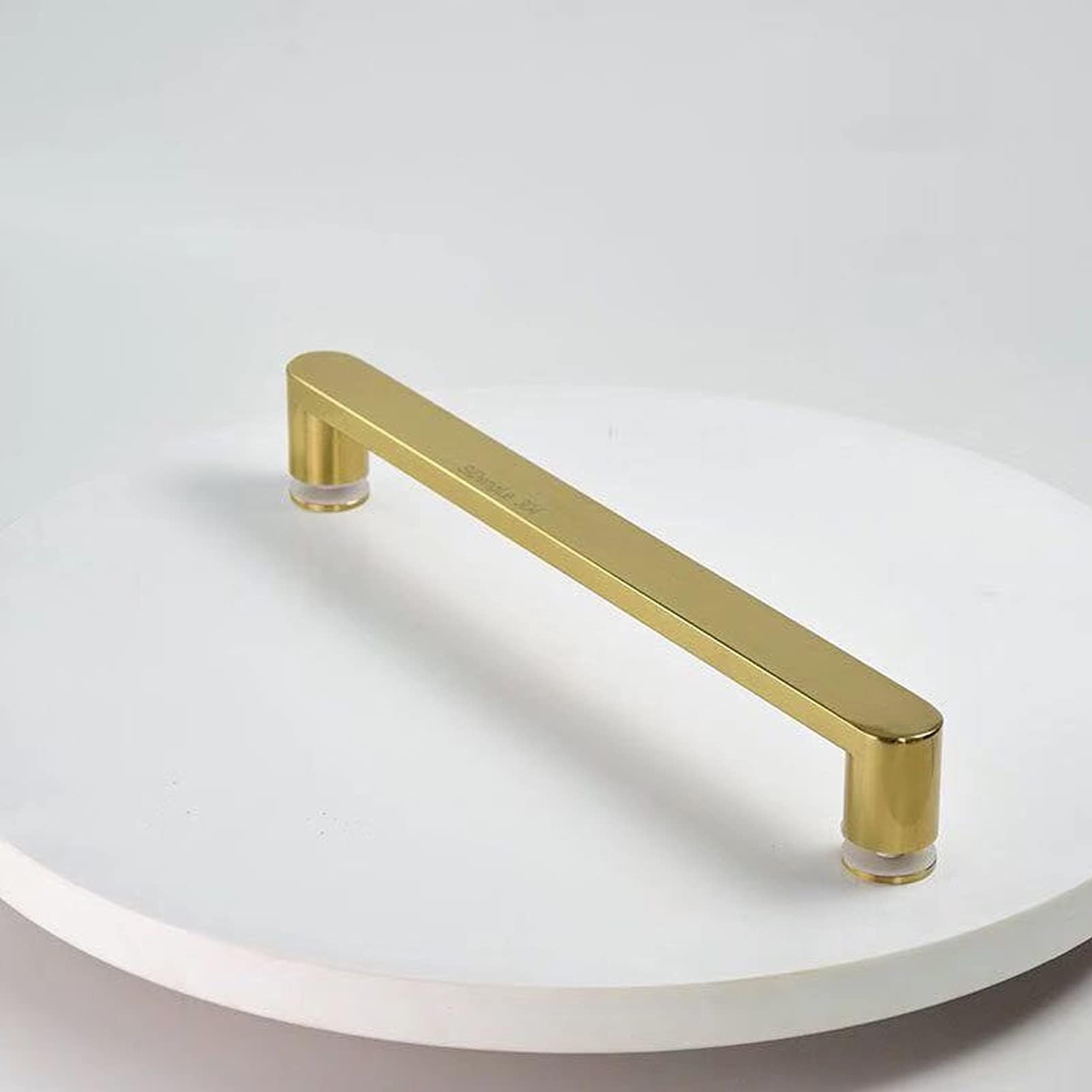 Gthtuhfd Gold Bathroom Shower Glass Door Handle, Stainless Steel Bathroom Shower Handle Push Door Handle For Shower Door Handle, Replacement Door Handle,-Pitch-300Mm
