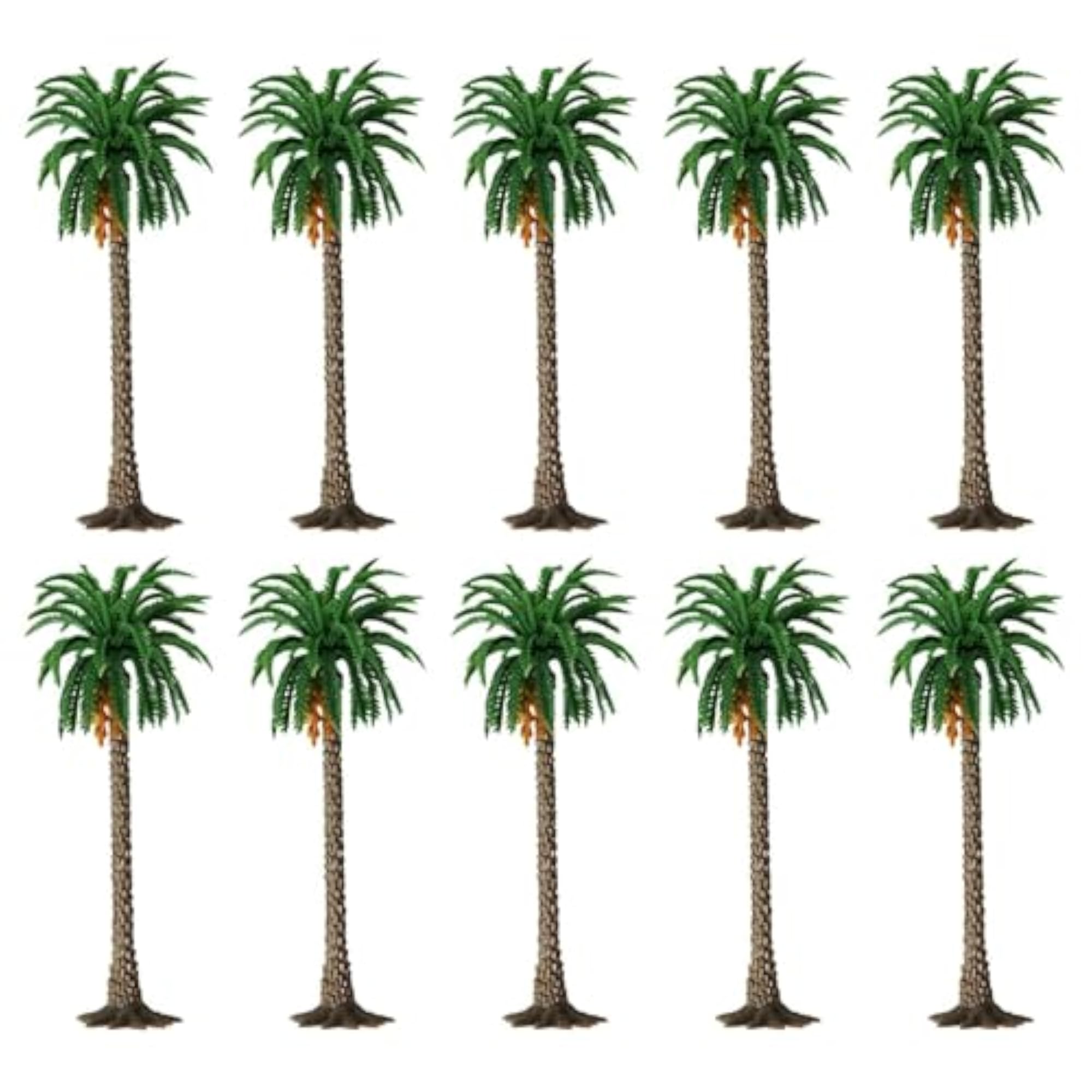 10Pcs Model Train Scenery Trees for Garden Scene, 12cm