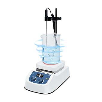 ONiLAB 8050122211 550C Magnetic Hotplate Stirrer Max Heating Temperature to 550C Speed 1500rpm, White, Glass Ceramic