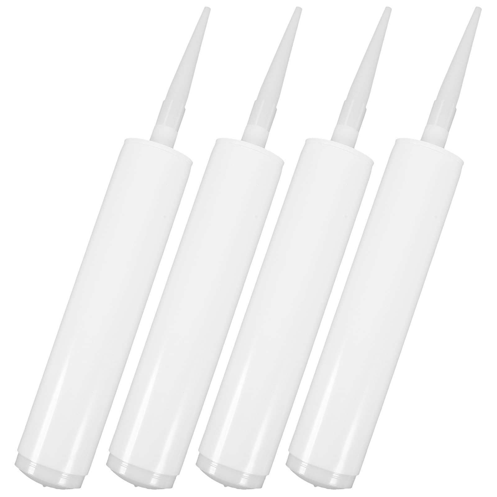 Housoutil 4 tubos de sellador vacíos cartucho recargable para grietas azulejos y reparaciones