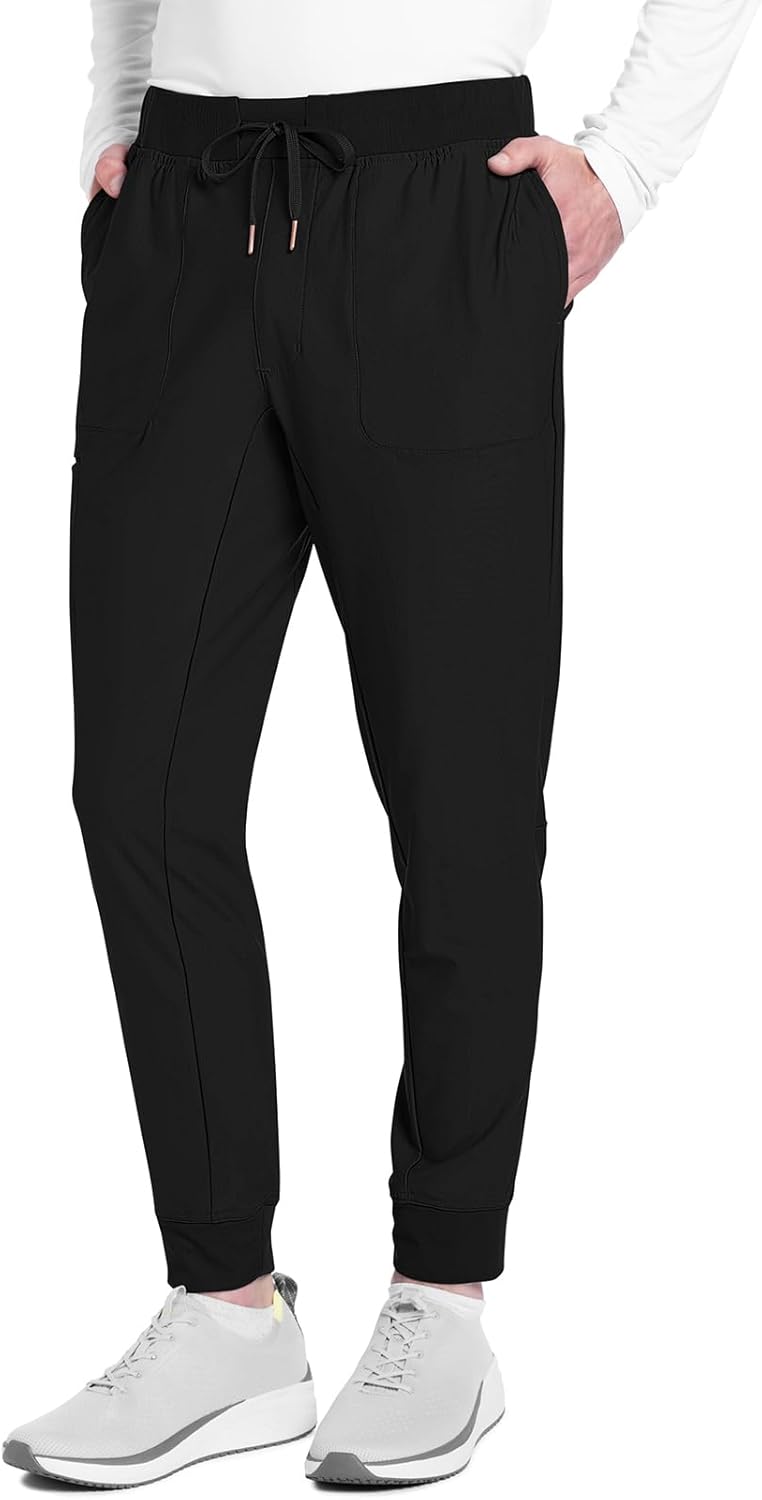Cherokee Mens Cargo Joggers Mid-Rise Bottoms with 4 Pockets & Mock Fly - CK112
