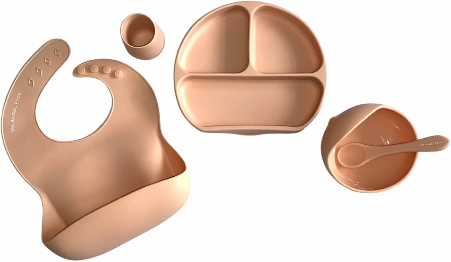 Silicone Feeding Set by My Angel Face BPA Free for Weaning Baby and