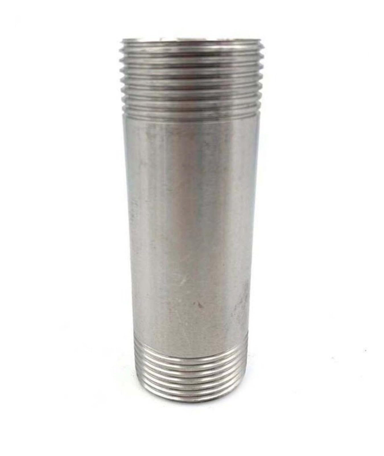 Cilindro tubular roscado BSP de 1/4 a 2 pulgadas, boquilla larga de acero inoxidable de 100-300mm
