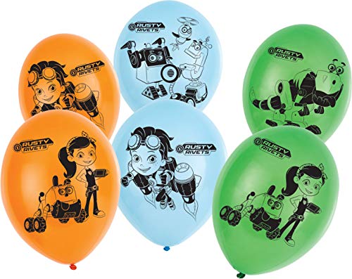 Ballons latex Rusty Rivets 28 cm de baudruche pour fête