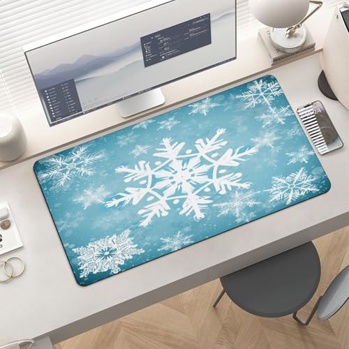 Alfombrilla para mouse grande Winter Snowflake miniatura 6