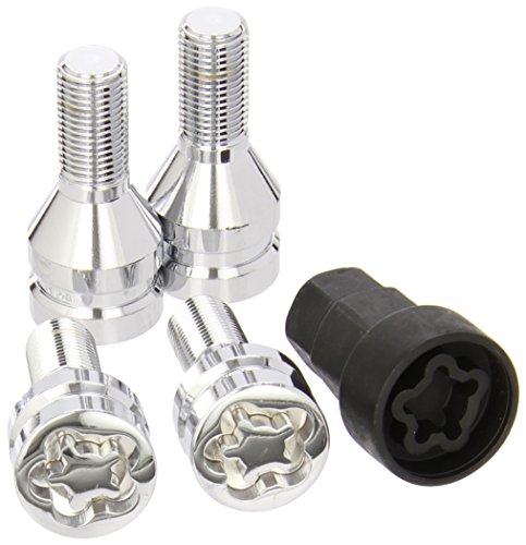 Tornillos antirrobo Bc Corona TOR9940 juego de 4 piezas seguridad ruedas coche