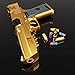 Toy Gun with 30 EVA Soft Bullets Toy Pistol - Ideal Gift for Kids and Shooting Games Education Model for Boys and Girls 8+(Gold Limited Edition)