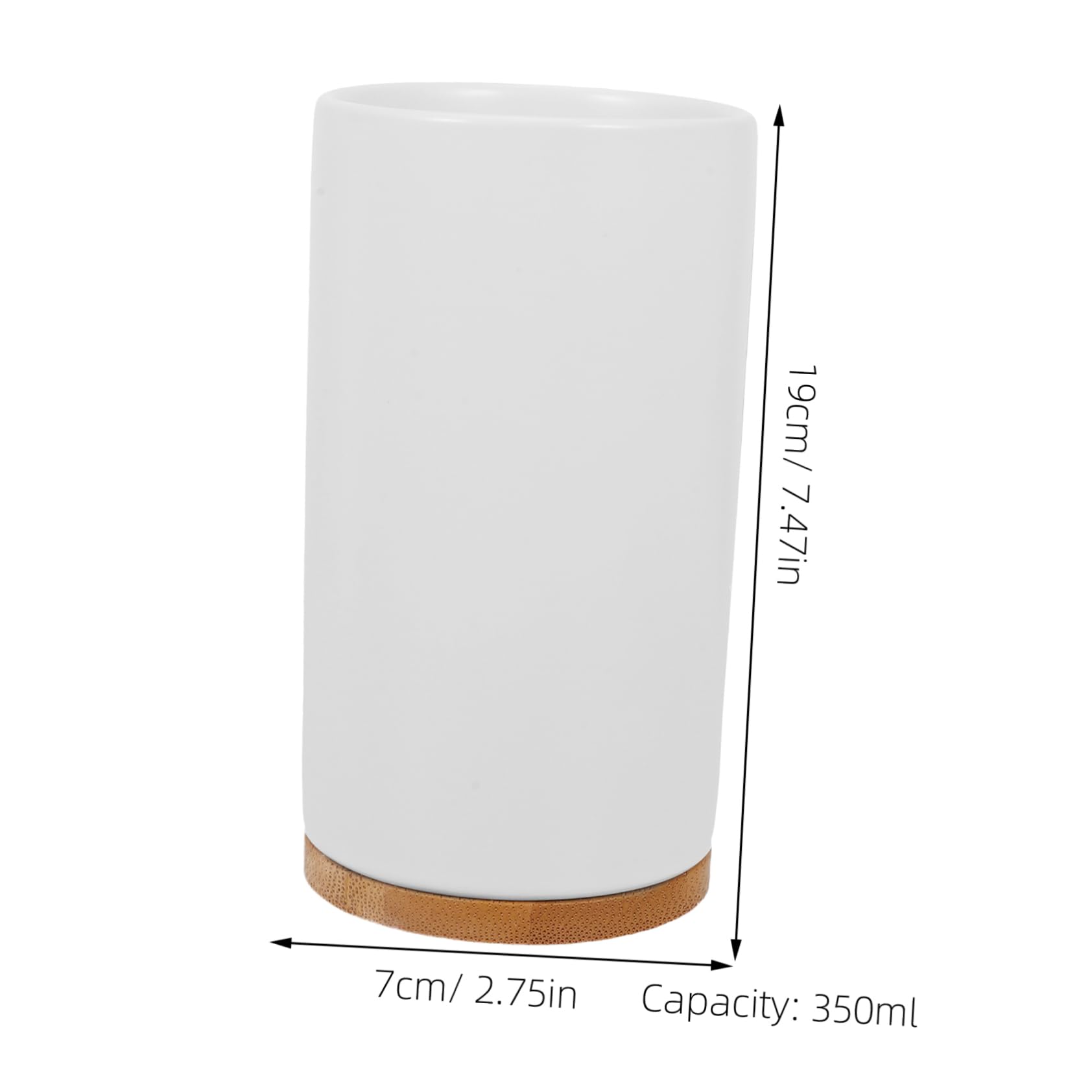 Accessori Bagno Ceramica Bianco con Dispenser Sapone Pompa Bicchiere Portaspazzolino e Bottiglia Lozione con Base Design Nordico Elegante e Superficie Liscia Facile da Pulire