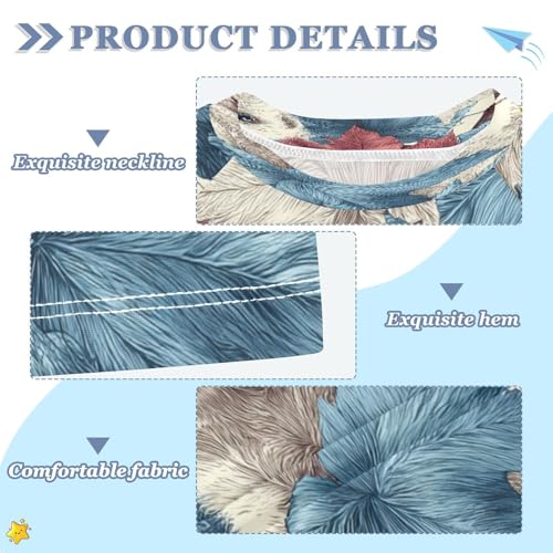 Boys Short Sleeve T-Shirts Ferret Animal Leaves Rashguard Kids Swim Shirts Sun UPF 50+3