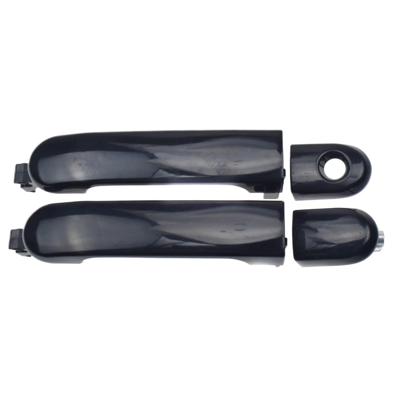 Ccqdgmd Front Side(2Pcs) Outer Outside Exterior Door Handle 82641El12a 82646-El12b,82640-El12a,82641-El12a For Nissan For Versa 07-12(Front Side(2Pcs))