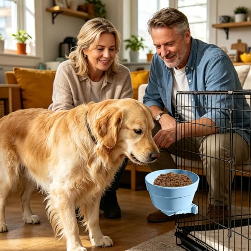 Recipiente de alimentación portátil y desmontable para jaula de mascotas 3