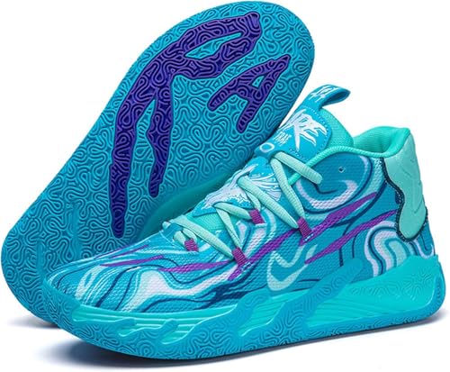 Imagen de WOWEI Zapatillas de Baloncesto para Hombre Aire Antideslizantes Hombre Zapatillas de Deporte Moda Calzado de Baloncesto Zapatos de Baloncesto Masculino Gimnasio