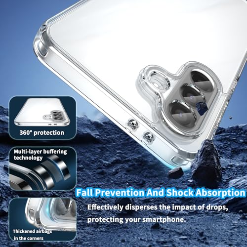 Image of for Samsung Galaxy A36 5G Case, Transparent TPU Smartphone Case, Anti-Fingerprint, Shockproof, Ultra-Thin Durable Protective Cover Compatible with Samsung Galaxy A36 5G - Transparent