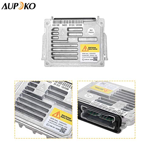 Aupoko 63117180050 Xenon Hid Ballast Headlight Control Unit Assembly, Replaces # Lad6G, 89034934, 89076976, 4L0907391A, Compatible With Audi Q7 Bmw Buick Gmc Citroen Jeep Cherokee Renault Volvo #TOP1