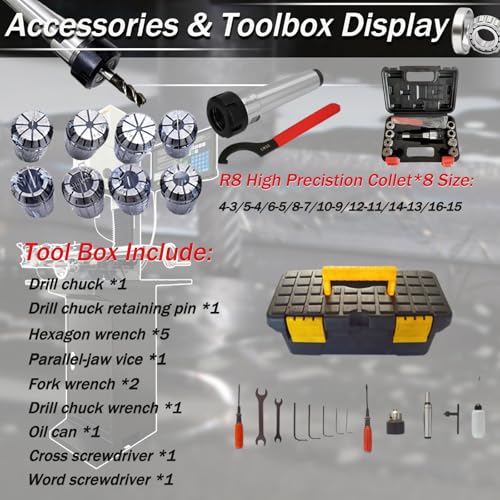 Yokoma 1100W Benchtop Milling Machine