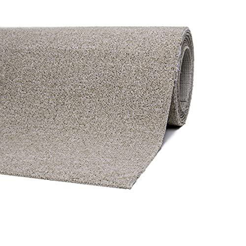 andiamo Teppichboden Henry - pflegeleicht und einfach zu verlegen - Auslegware Teppichboden - Meterware Bodenbelag in Schlingenstruktur mit Trittschalldämmung 400 x 500 cm Beige
