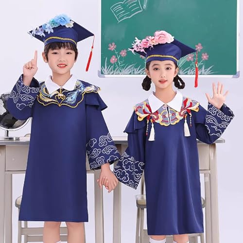 Image of Kindergarten 2025 Graduation Cap and Gown Tassel Sets with Charm 2PCS Graduations Stoles for Kids Grad Party Clothes