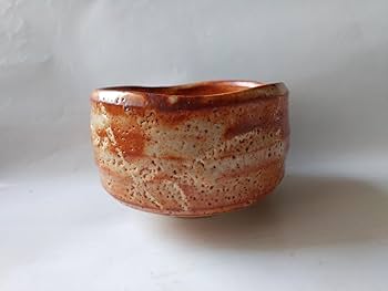Amazon.co.jp: 加藤秀山 紅志野 志野焼 志野茶碗 共箱 茶道具