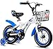 NUBAO Bicyclettes Bicyclettes Enfants Vélo Boy Boy Guy Girl d'intérieur Vélo Vélo Vélo Vélo Convient aux Enfants aux vélos à parcourir 3~12 Ans Vélo Triicy Cadeau (Color : Blue, Size : 14inches)