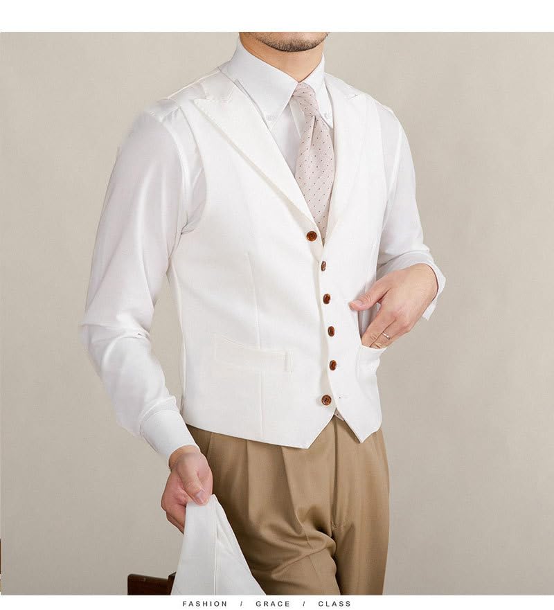 Men's Suit Vests Casual Formal Dress Vest Business Slim Fit Waistcoat for Suits Tuxedo2