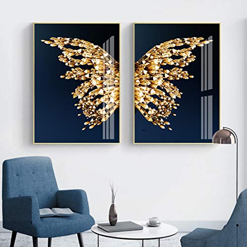 Décoration de la maison avec affiche papillon moderne