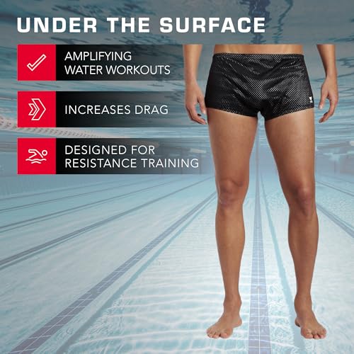 TYR Men's Poly Mesh Trainer Swim Suit (Black, 40) - image 5
