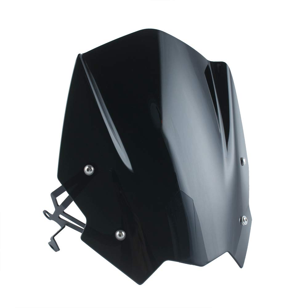 Protezione parabrezza moto Touring per G310R Deflettore parabrezza compatibile con G310 R G-310-R 2016 2017 2018 2019 2020 2021 2022 Accessori visiera (Nero)