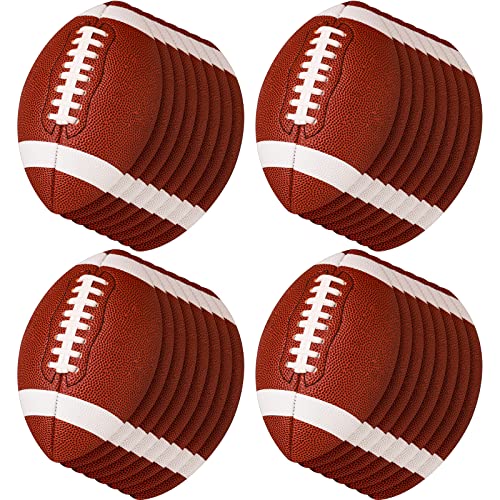 Football Party Cutout Football Bulletin Poster Board Decorations Paper Football Cut Outs with Glue Point Dots for Sports Birthday Theme Party Classroom Game Day Supplies (32 Pieces)