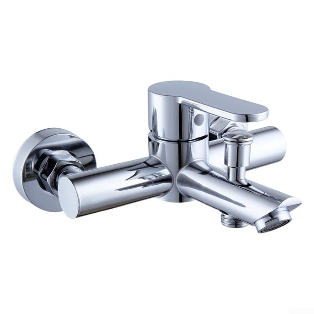 Miscelatore Termostatico per doccia Acciaio 304 con Valvola a Tre Vie per Vasca e Soffione Montaggio a Muro 16x18cm(shower head)