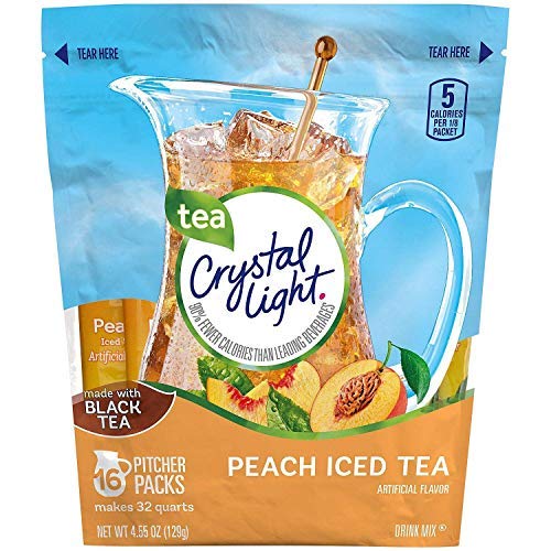 Crystal Light Peach Tea Sticks 16 Ct 4.55 Oz (Pack Of 2) #TOP6