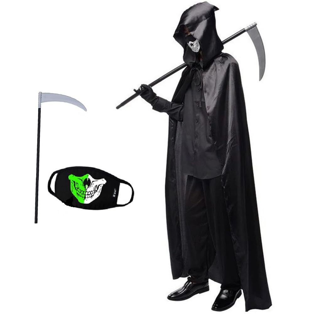 Amazon.co.jp: [fanituhan] 死神 コスプレ 大人 3点セット ハロウィン