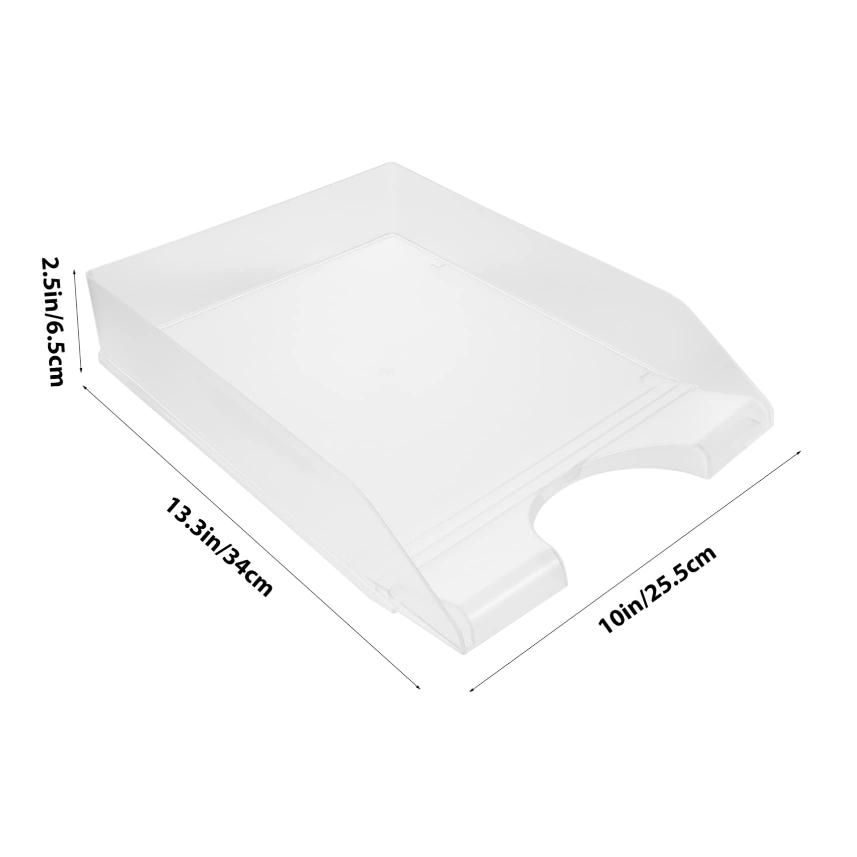 GANAZONO Plastic Desktop Bookshelf Organizer Office File Folder Storage for Desk Document Holder Rack Modern Design for Home and Office