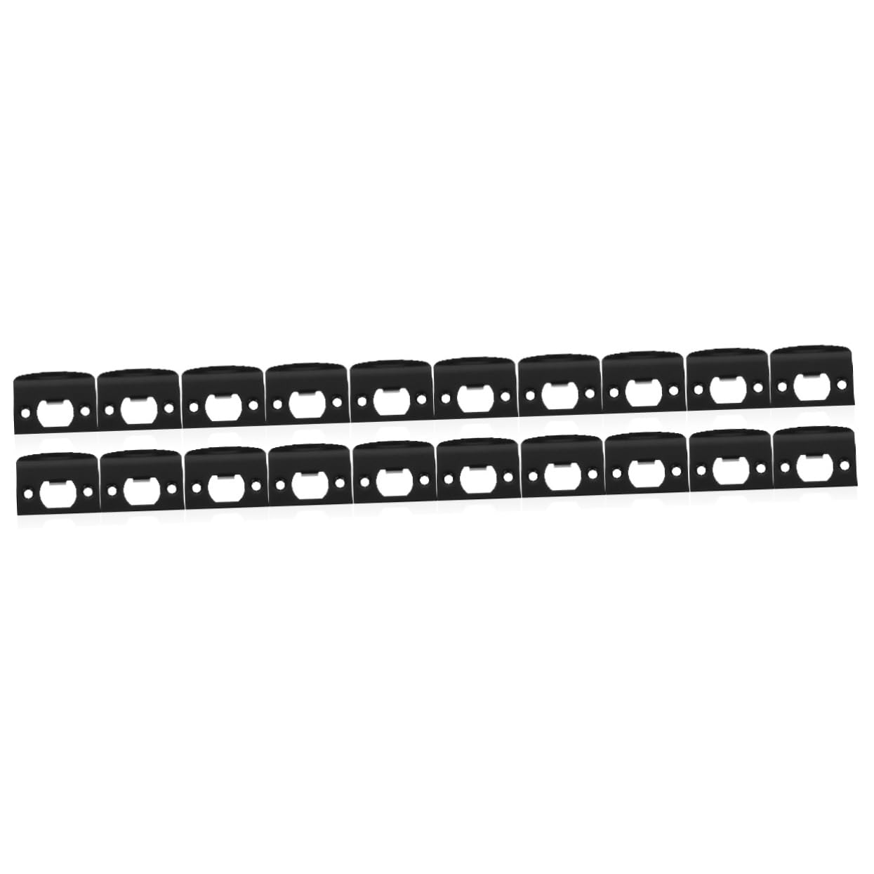VILLCASE Lot De 5 Plaques De Verrouillage De Porte Pêne Dormant Renfort De Gâche pour Portes Extérieures Facile À Installer 4 Pièces X 5