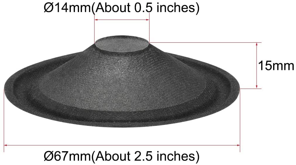 Amazon.co.jp: XYWHPGV 2.5インチペーパースピーカーコーンサブ