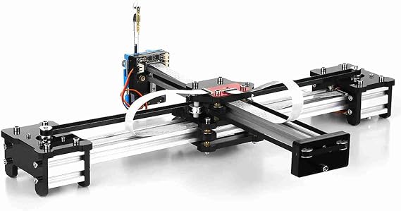 Plotter Pen Drawing Robot DIY XY Plotter Machine Writing Robot for Drawing Enthusiasts with VigoTec Controller, Aluminum Alloy Drawing Space Desktop (US Plug)