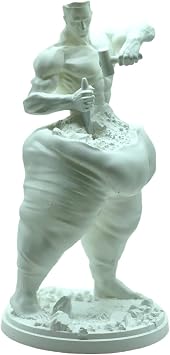 Resin Fitness Statue, Statue of Fitness Man and Woman, Human Body Crafts, Fat Yoga Figurines Creative Gift, Body Sculpture, Reminding You to Lose Weight Statue for Home Office Art DecorationA
