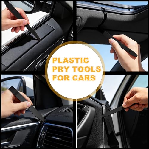Image of 10Pcs Auto Trim Removal Tool No Scratch Plastic Pry Tool Fastener Removal