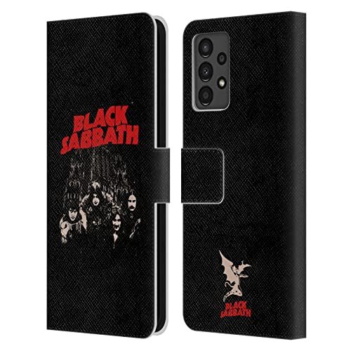 Étui en Cuir Black Sabbath Samsung A13 Housse Portefeuille Finition Premium