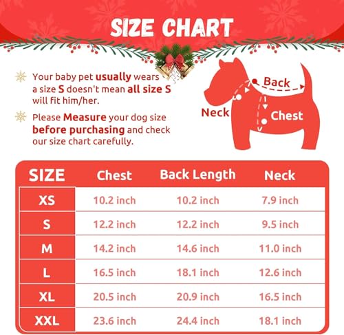 TENGZHI Dog Sweaters Christmas Outfits Costume Puppy Cat Winter Warm Knitwear Pullover Sweatshirt Pet Clothes(Running Reindeer,XS) - Image 2