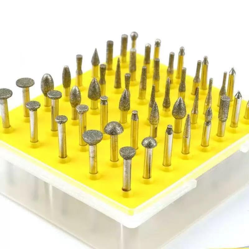 Set di 20/50 frese diamantate da 3,17 mm con gambo 1/8'' for utensili rotanti abrasivi, smerigliatrici, set smeriglio wanglan(20pcs Brazed Set 6mm)
