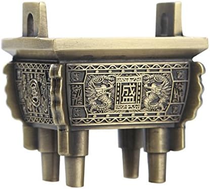 zoele Retro Incense Burner Creative Home Decor Chinese Mini Bronze Tripod Stick Incense Holder Buddhist Alloy Censer