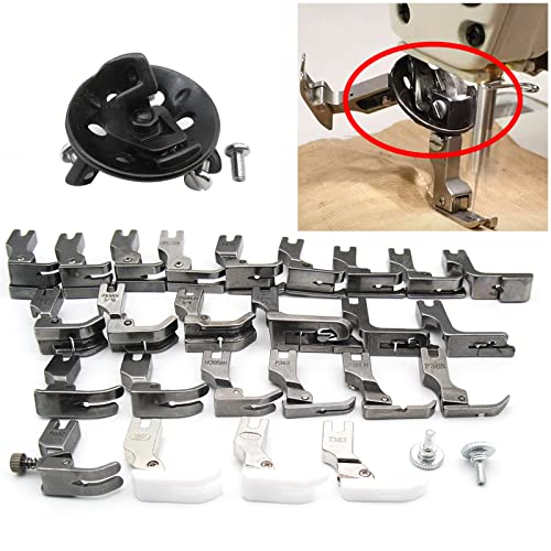 Set soporte y 25 piezas de pie prensatelas para máquina de coser miniatura 2