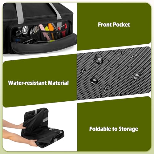 Image of HODRANT Grill Carry Bag Compatible with Char-Broil Grill2Go X200 Portable Propane Gas Grill, Portable BBQ Cover with Secure Straps & Shoulder Strap, Barbecue Carrying Case for Grilling Tools, Bag Only