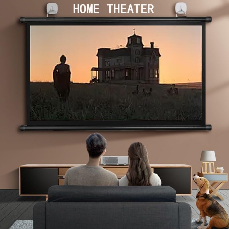 Pantalla Manual de Proyección 72" 16:9 para Cine en Casa miniatura 3