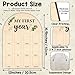 One Year of Wood Photo Board, My First Year Milestone Photo Board, 12 Monthly Baby Picture Frame, Eucalyptus Nursery Decor, Girl Boy 1st Birthday Decorations, Baby Keepsake Best Gift-A11